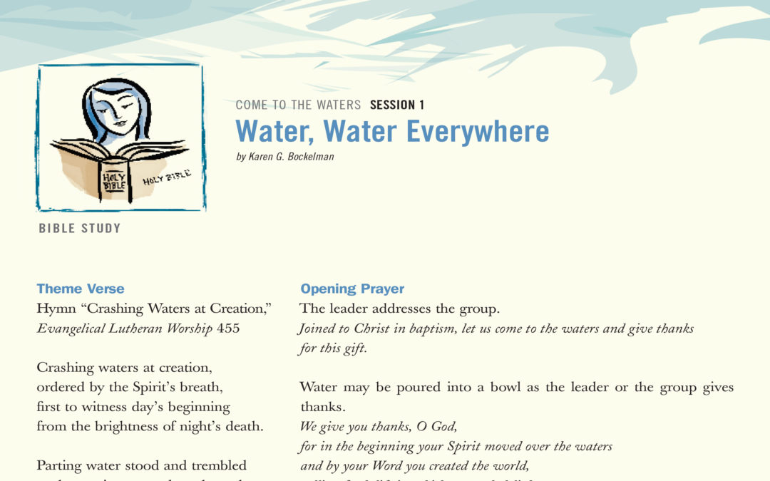 Summer 2008: “Come to the Waters”