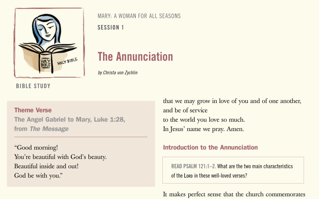 Summer 2009: “Mary–a woman for all seasons”