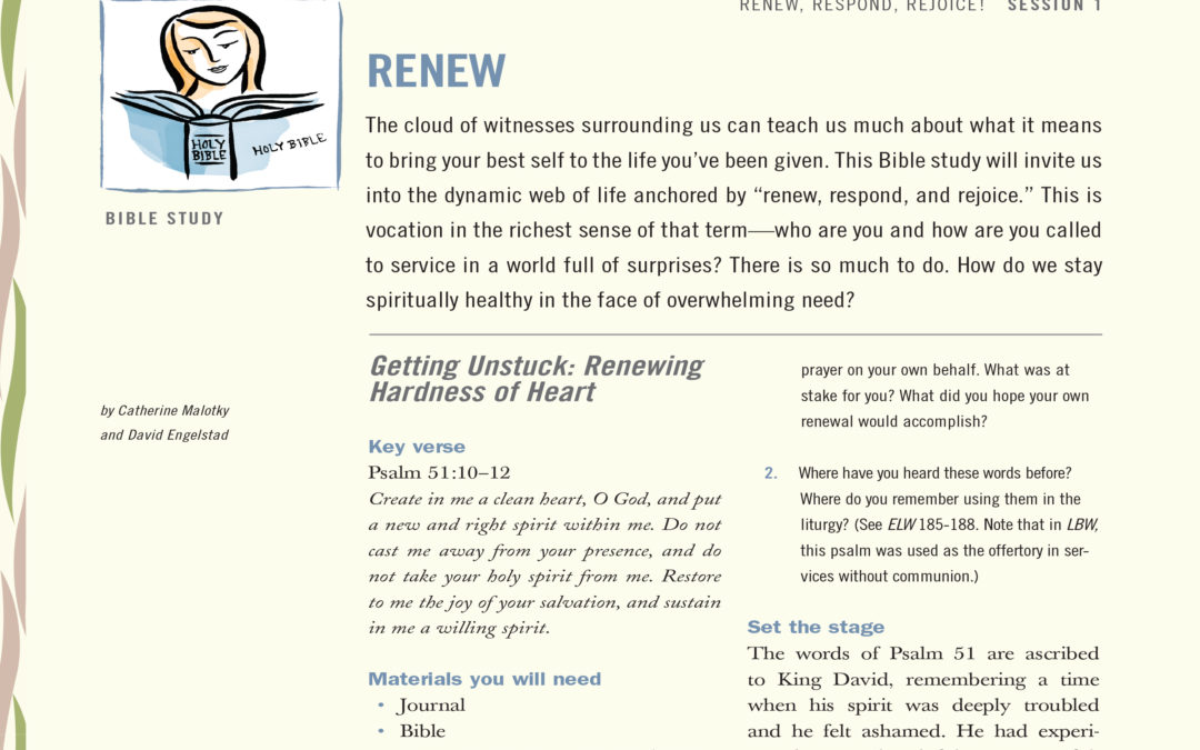 Free Bible study: “Renew! Respond! Rejoice!”