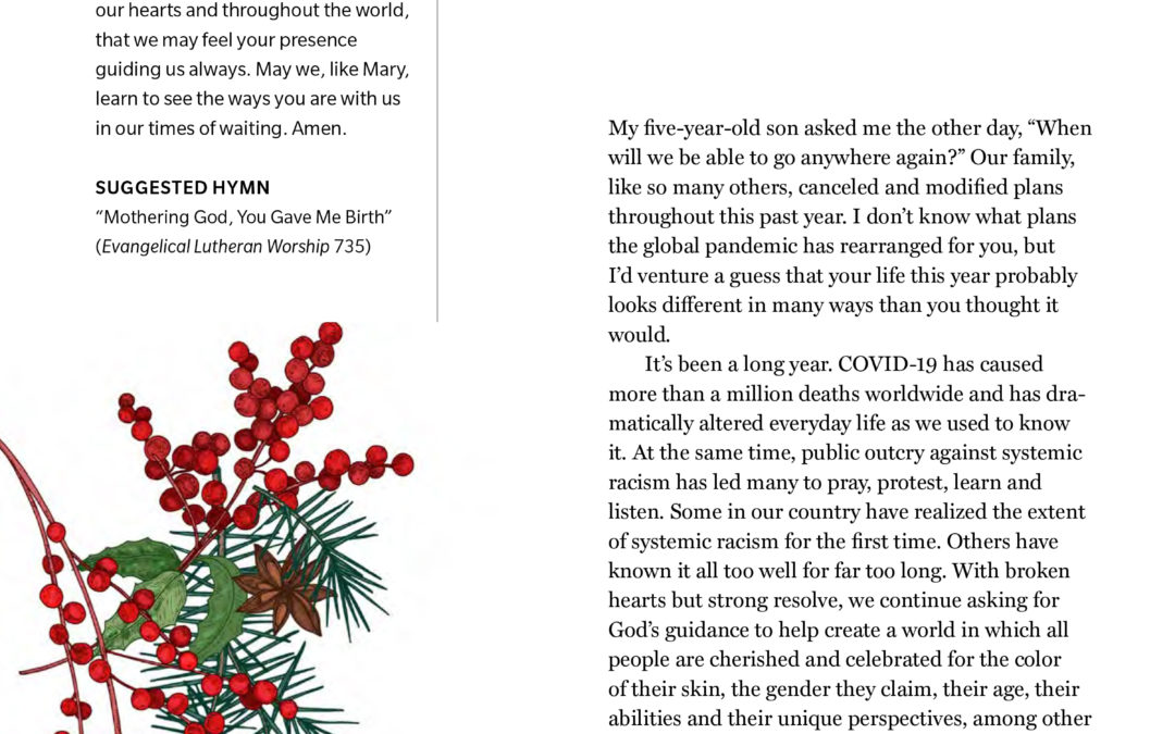 Singing, writing, moving, connecting: Advent rituals for uncertain times