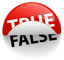 true false